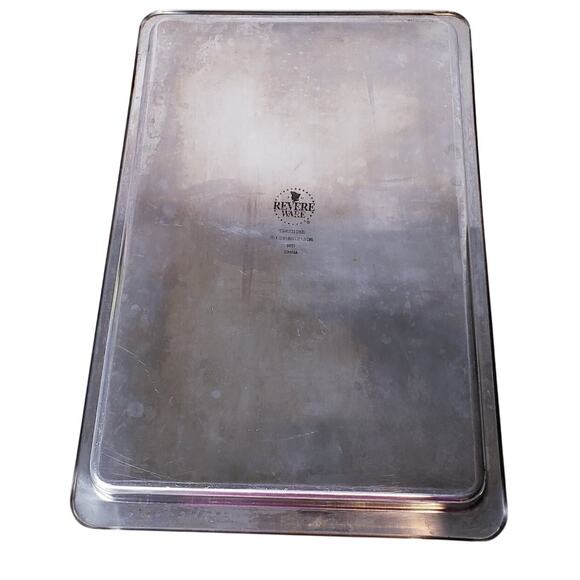PAUL REVERE Stainless Steel Baking Roasting Pan 60081 ~ 15.5 x 10.5 x 1 in. - Picture 3 of 10